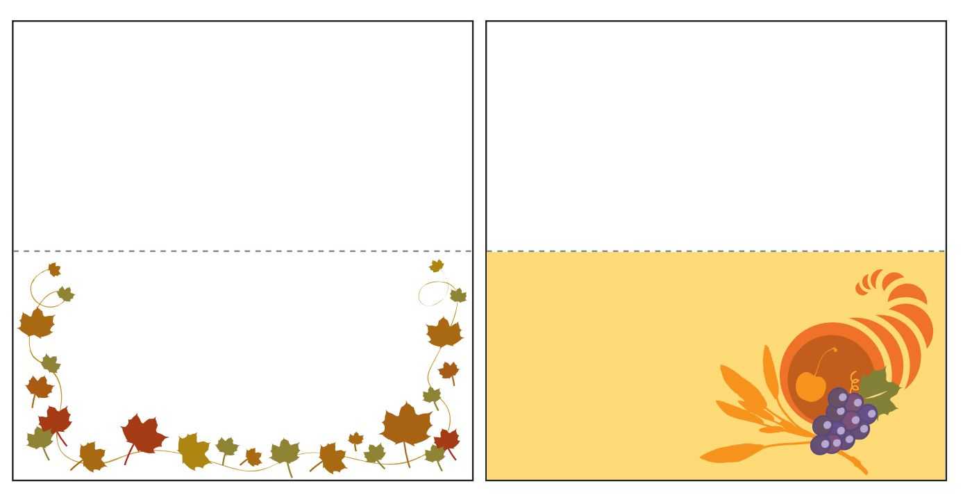 Thanksgiving Place Card Templates Gallery – Free Templates Ideas Pertaining To Thanksgiving Place Card Templates