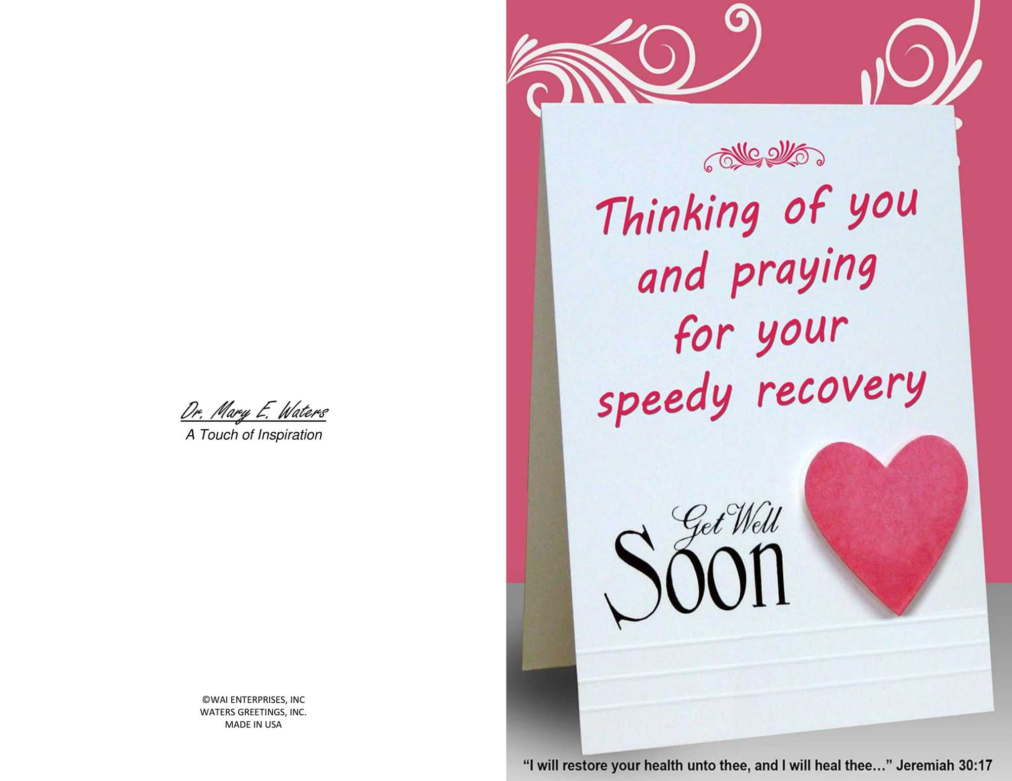 Three Printable Get Well Cards – Blank Inside, 5.5 X 8.5 And With Get Well Soon Card Template