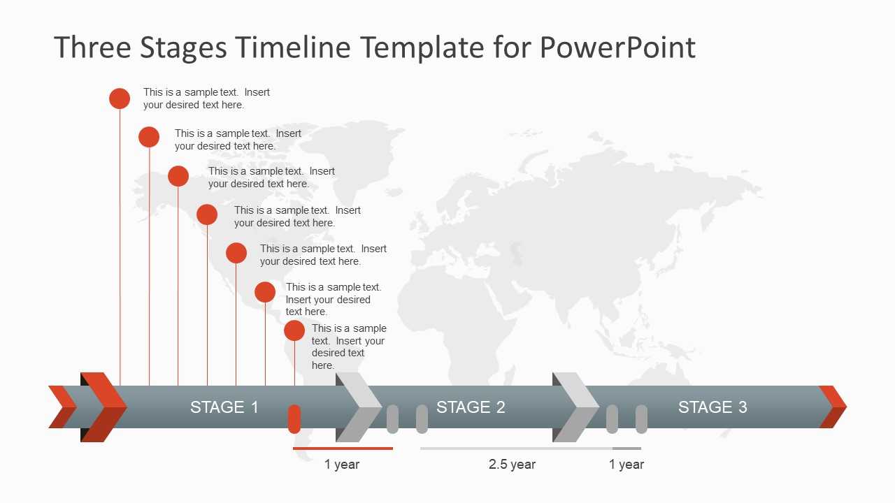 Three Stages Timeline Template For Powerpoint With What Is A Template In Powerpoint