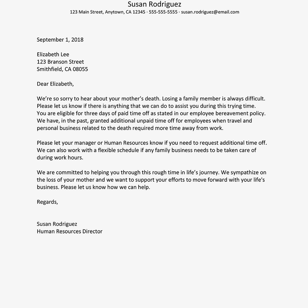 Tips For Writing A Sympathy Letter To An Employee With Regard To Sympathy Card Template