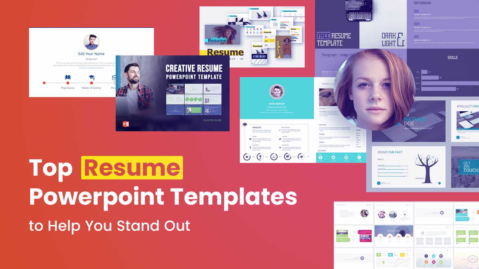 Top Resume Powerpoint Templates To Help You Stand Out For Biography Powerpoint Template
