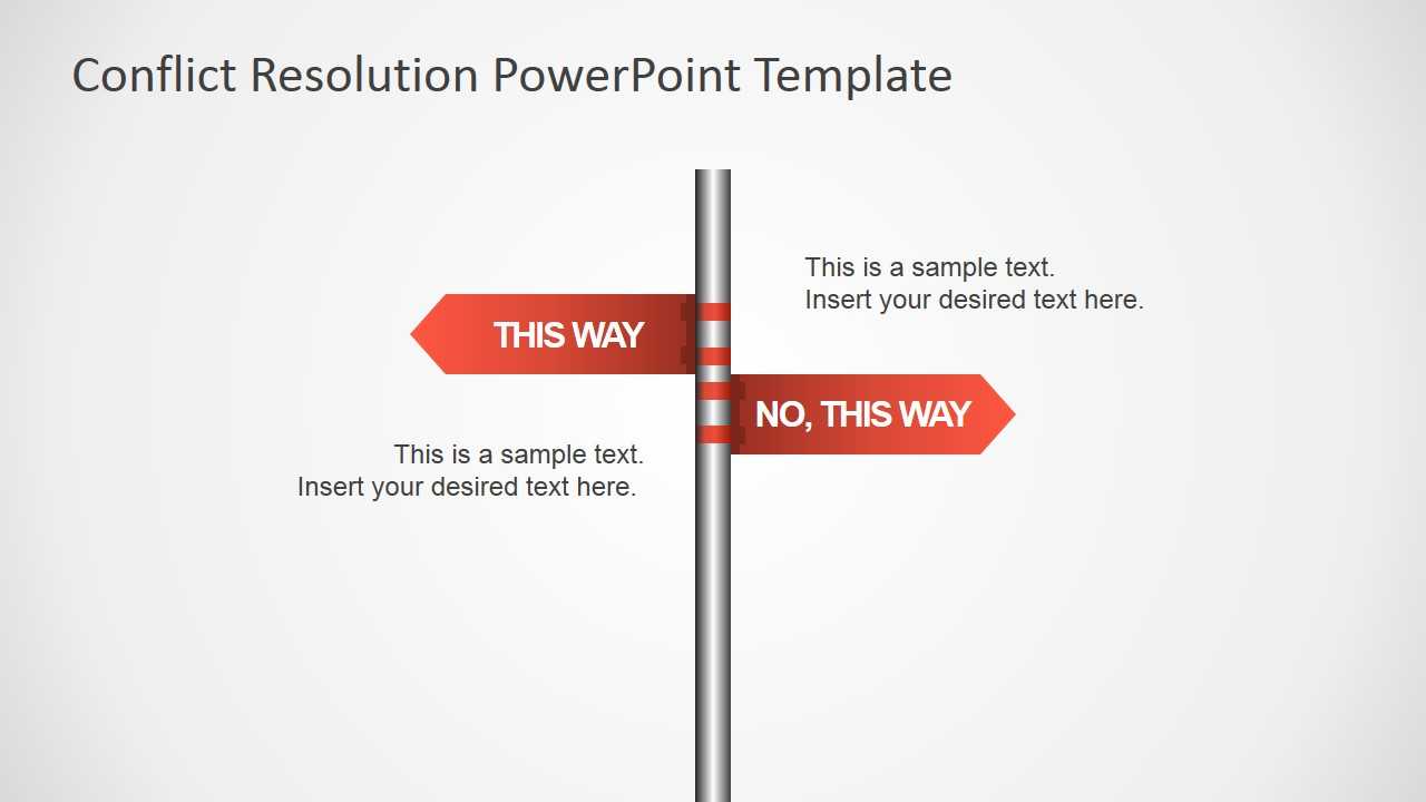 Traffic Sign This Way Arrows For Powerpoint – Slidemodel With Powerpoint Template Resolution