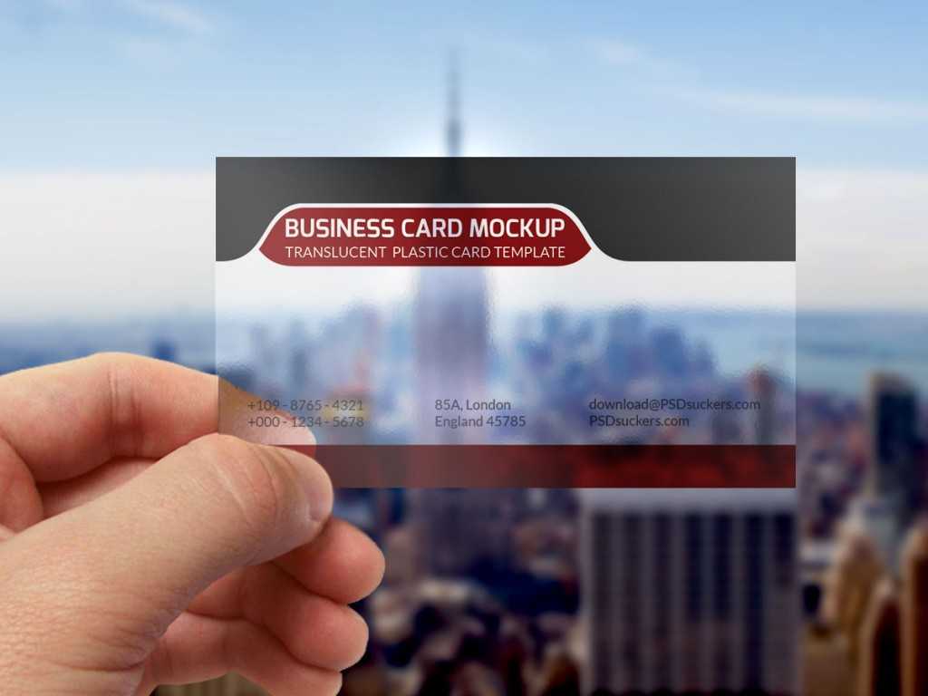 Transparent Business Card Mockup Template Psd On Behance Regarding Transparent Business Cards Template