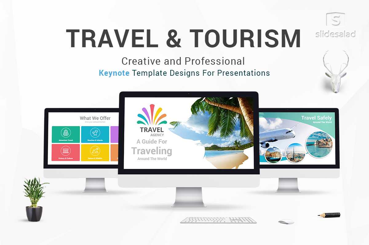 Travel And Tourism Keynote Presentation Template – Slidesalad For Tourism Powerpoint Template