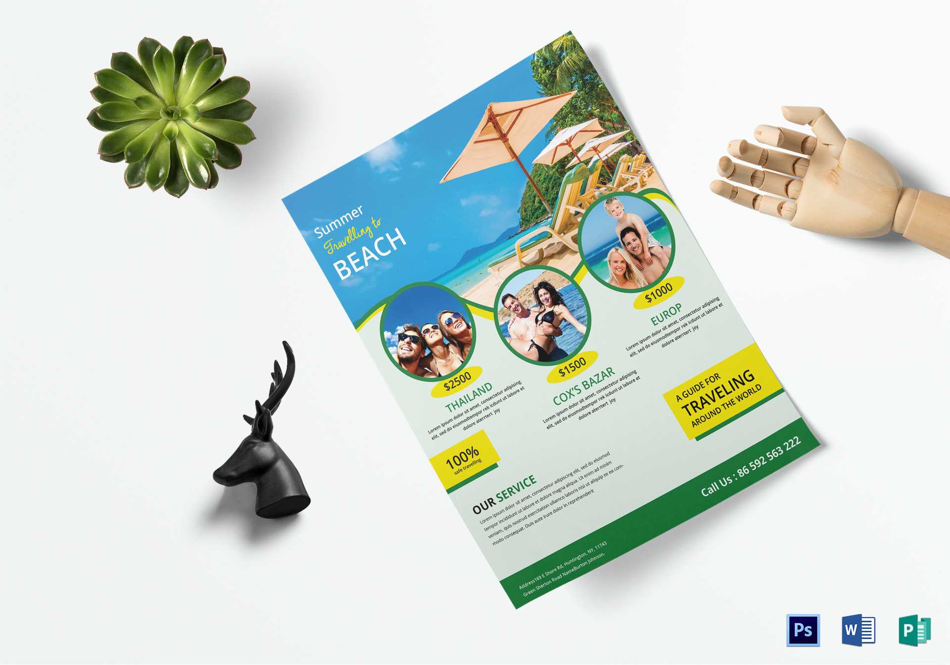 Travel Brochure Design – Tourism Company And Tourism With Word Travel Brochure Template