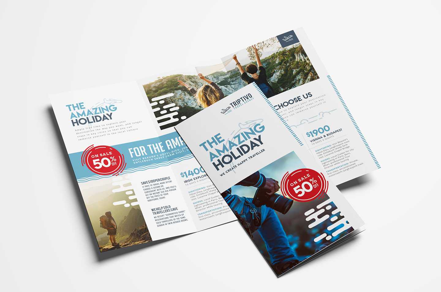 Travel Company Trifold Brochure Template In Psd, Ai & Vector With Travel Guide Brochure Template