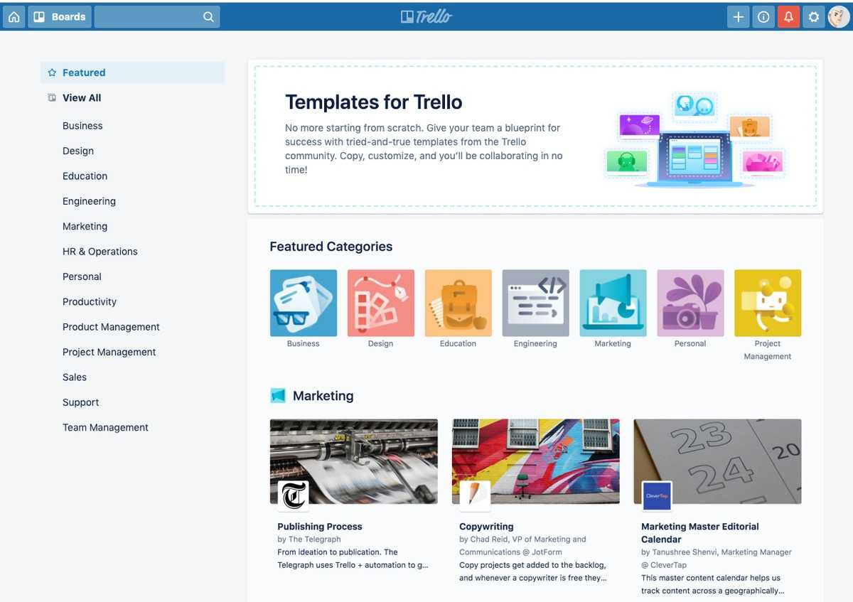 Trello Looks To Streamline Tasks With Template Galleries In Task Cards Template