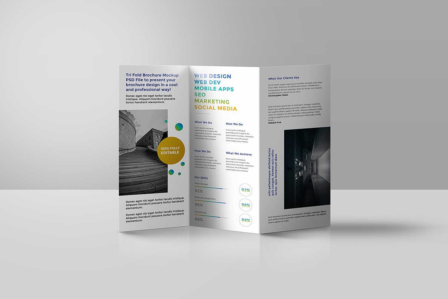 Tri Fold Brochure Mockup Psd – Best Free Mockups Regarding Free Online Tri Fold Brochure Template