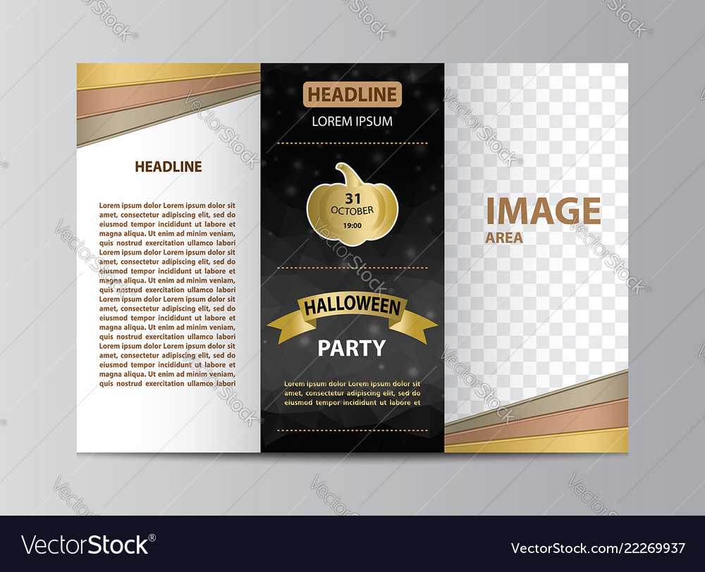 Tri Fold Brochure Template For Halloween Party With Brochure Template Illustrator Free Download