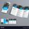Tri Fold Brochure Template With Blue Rectangular Throughout Three Panel Brochure Template