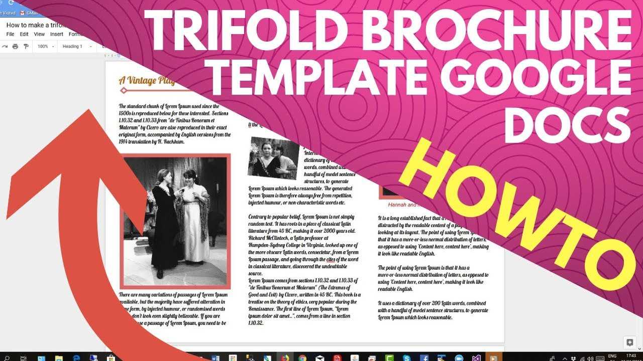 Trifold Brochure Template Google Docs Inside Brochure Template Google Docs