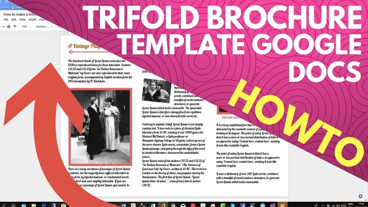 Trifold Brochure Template Google Docs Intended For Google Drive Brochure Templates