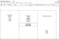 Tutorial: Making A Brochure Using Google Docs From A throughout Google Drive Templates Brochure