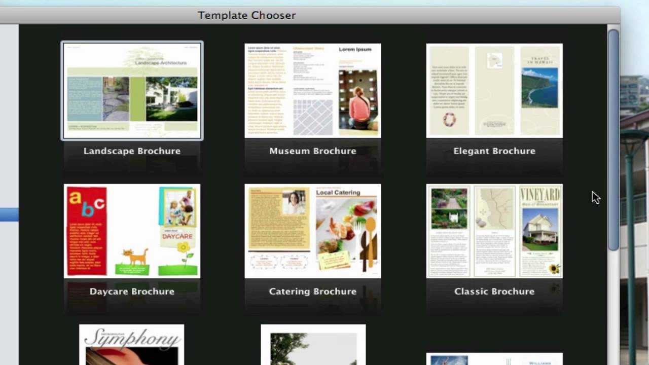 Use Pages On Macs To Create A Pamphlet (View Description) Throughout Mac Brochure Templates