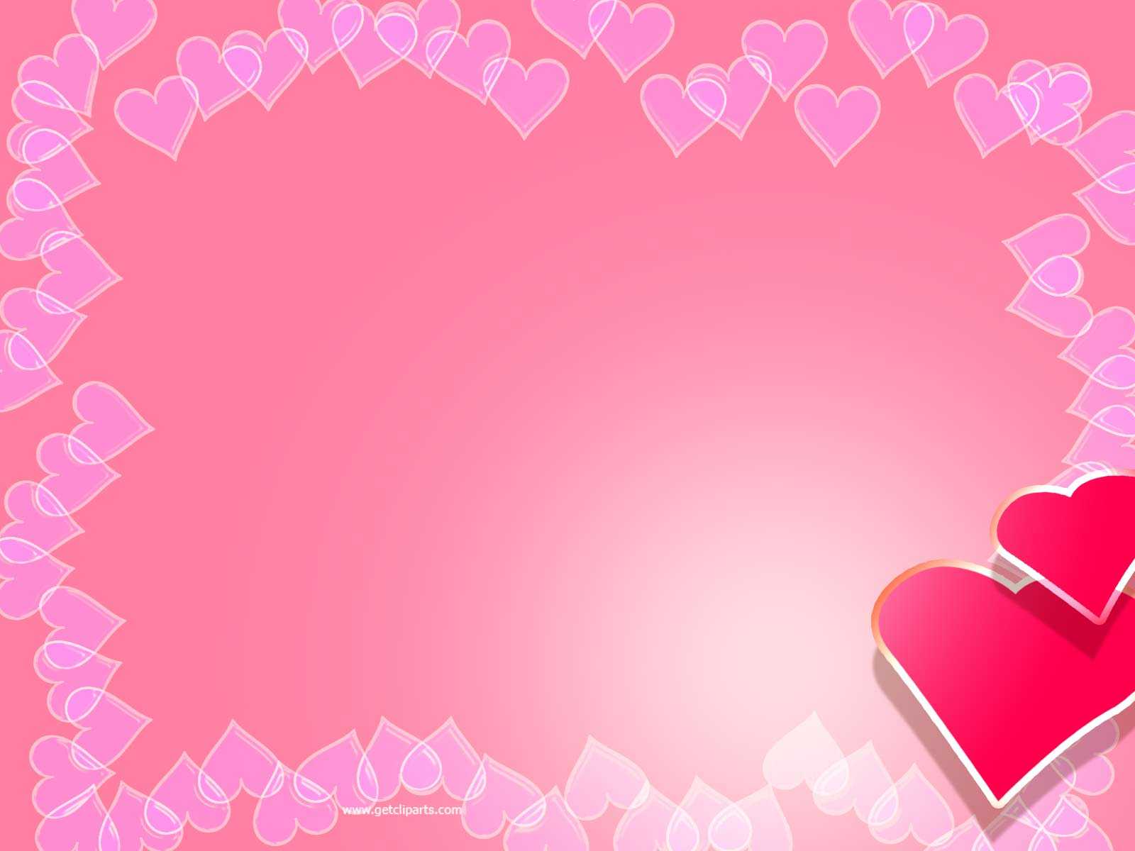 Valentine Backgrounds For Powerpoint – Border And Frame Ppt Regarding Valentine Powerpoint Templates Free