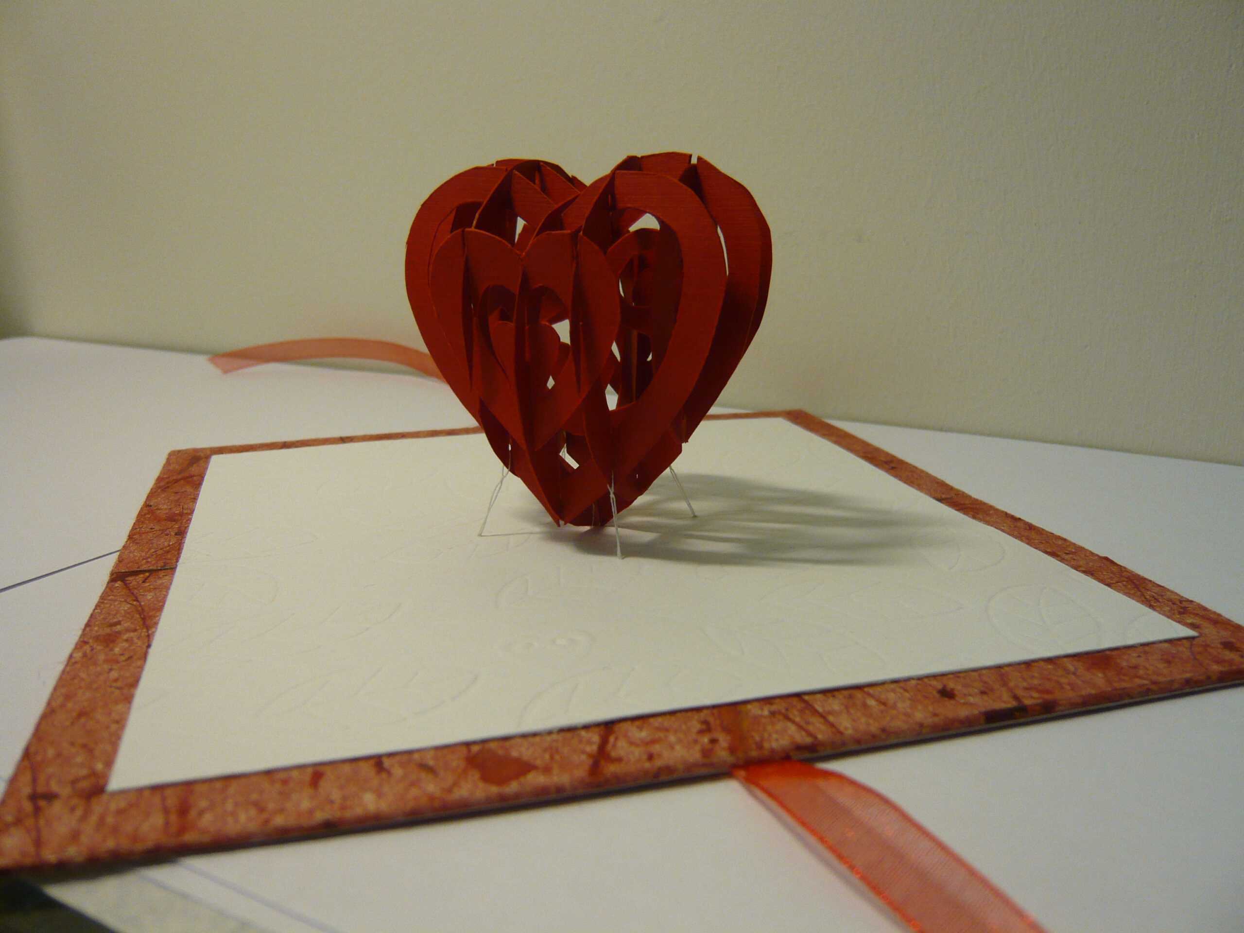 Valentine's Day Pop Up Card: 3D Heart Tutorial – Creative In Heart Pop Up Card Template Free