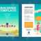 Vector Brochure Template With Airplane Takeoff. Travel Or Tourism.. Intended For Travel And Tourism Brochure Templates Free