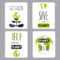 Vector Set Of Small Card Templates. Suitable For Earth Day And.. Intended For Small Greeting Card Template