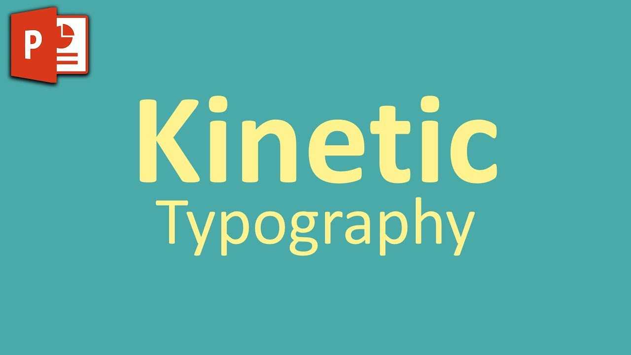 Very Simple Kinetic Typography In Powerpoint ✔ Within Powerpoint Kinetic Typography Template