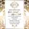 Vintage Baroque Style Wedding Invitation Card Template.. Elegant.. Regarding Church Wedding Invitation Card Template
