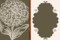 Vintage Flower Card Template Ai, Svg, Eps File | Free for Free Svg Card Templates