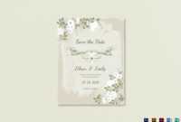 Vintage Save The Date Card Template within Save The Date Cards Templates