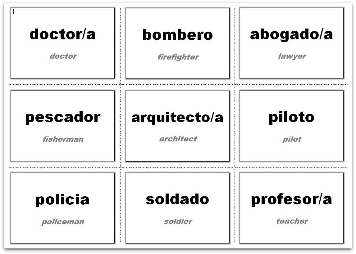 Vocabulary Flash Cards Using Ms Word For Template For Cards In Word