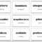 Vocabulary Flash Cards Using Ms Word Pertaining To Queue Cards Template