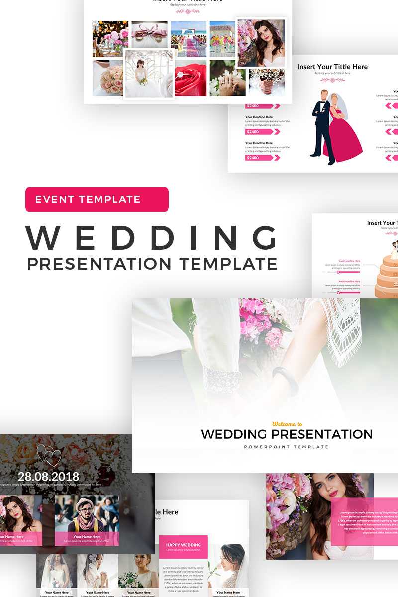 Wedding Album Ppt Templates | Templatemonster Within Powerpoint Photo Album Template