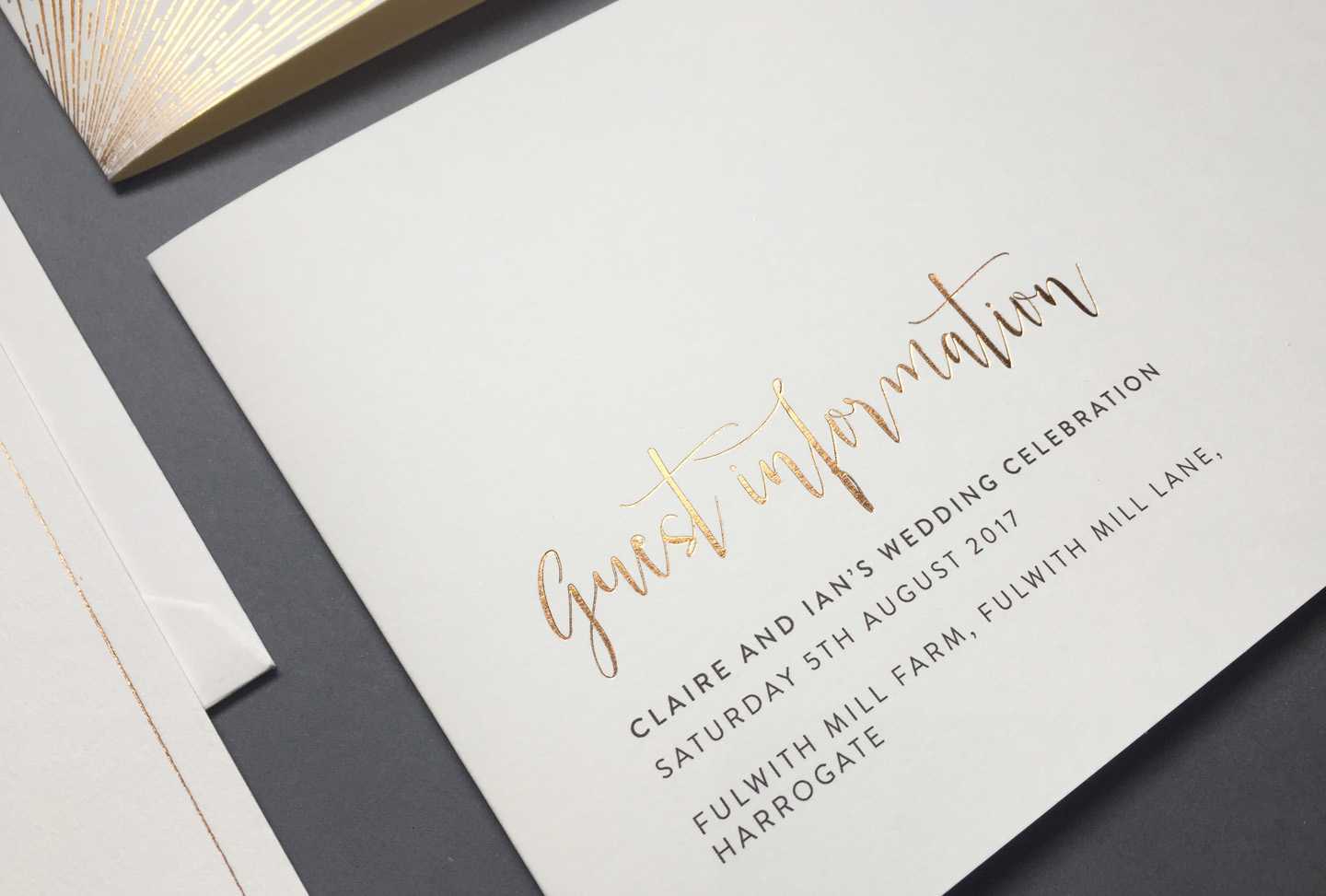 Wedding Guest Information Cards – What To Include | Foil Intended For Wedding Hotel Information Card Template