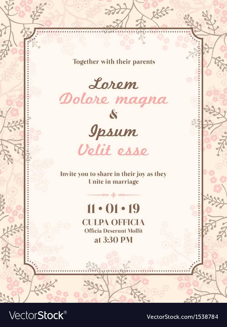 Wedding Invitation Card Template In Free E Wedding Invitation Card Templates