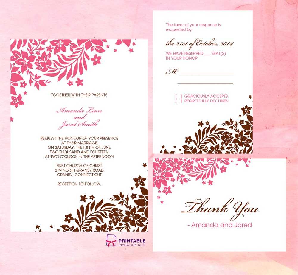 Wedding Invitations Card Design – Cloudinvitation Inside Church Wedding Invitation Card Template