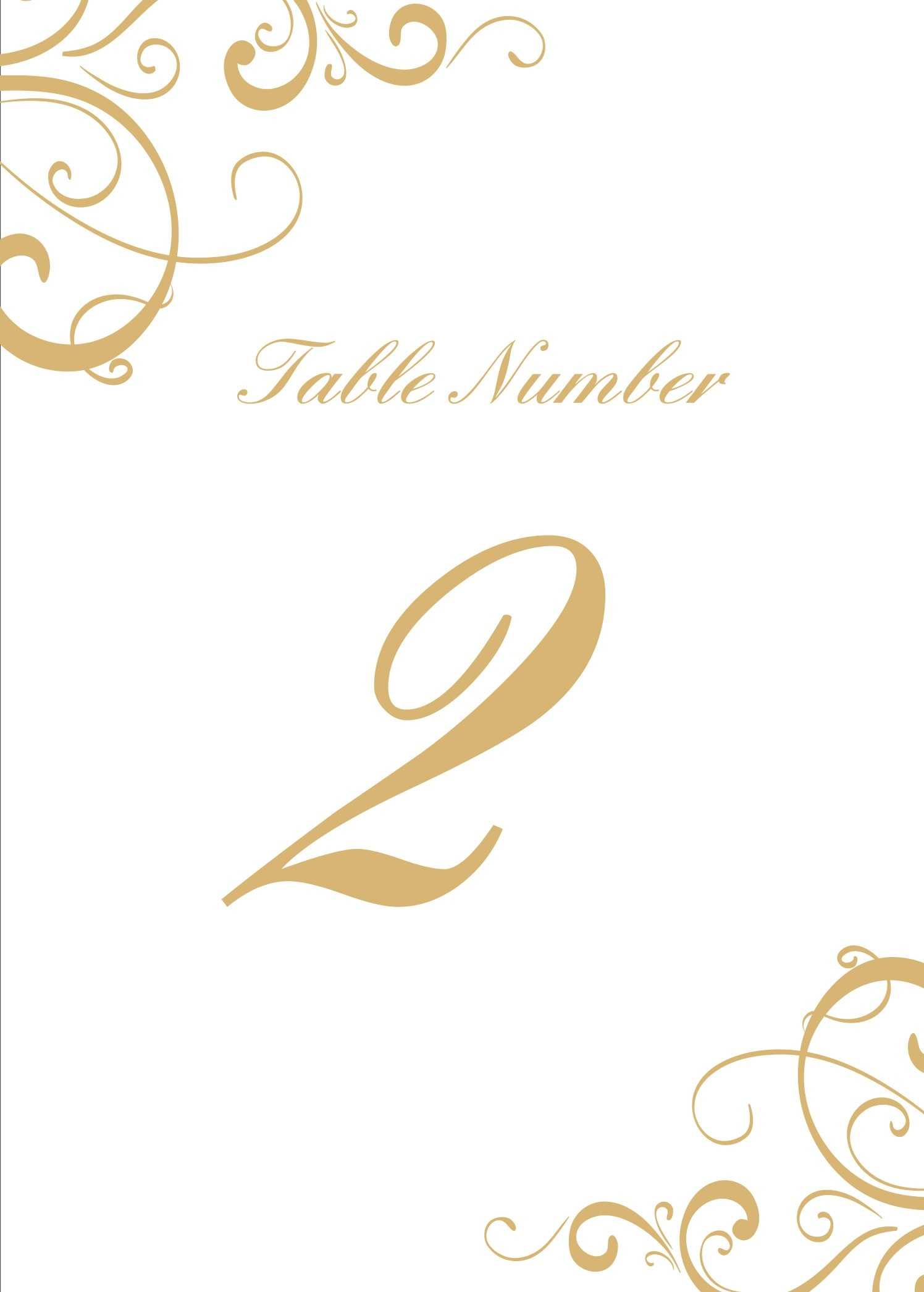 Wedding Table Numbers | Printable Pdfbasic Invite Inside Table Number Cards Template