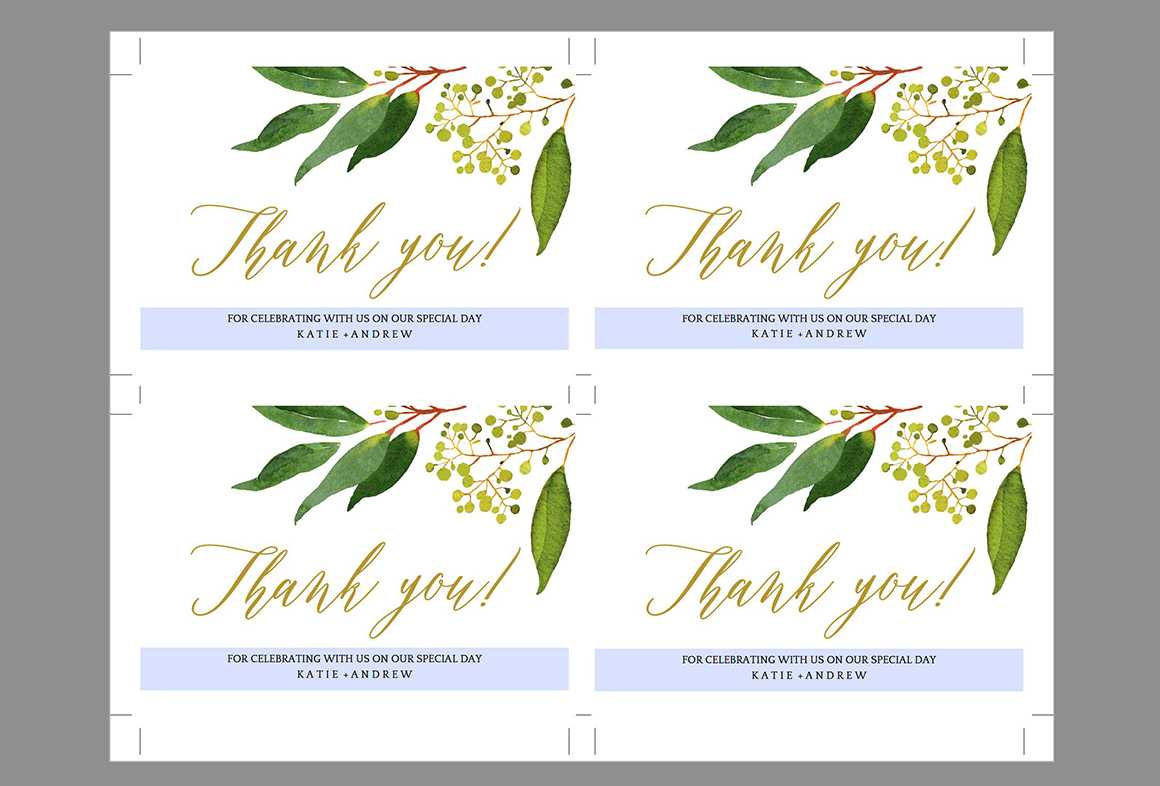 Wedding Thank You Card Editable Template – Free Print Throughout Template For Wedding Thank You Cards