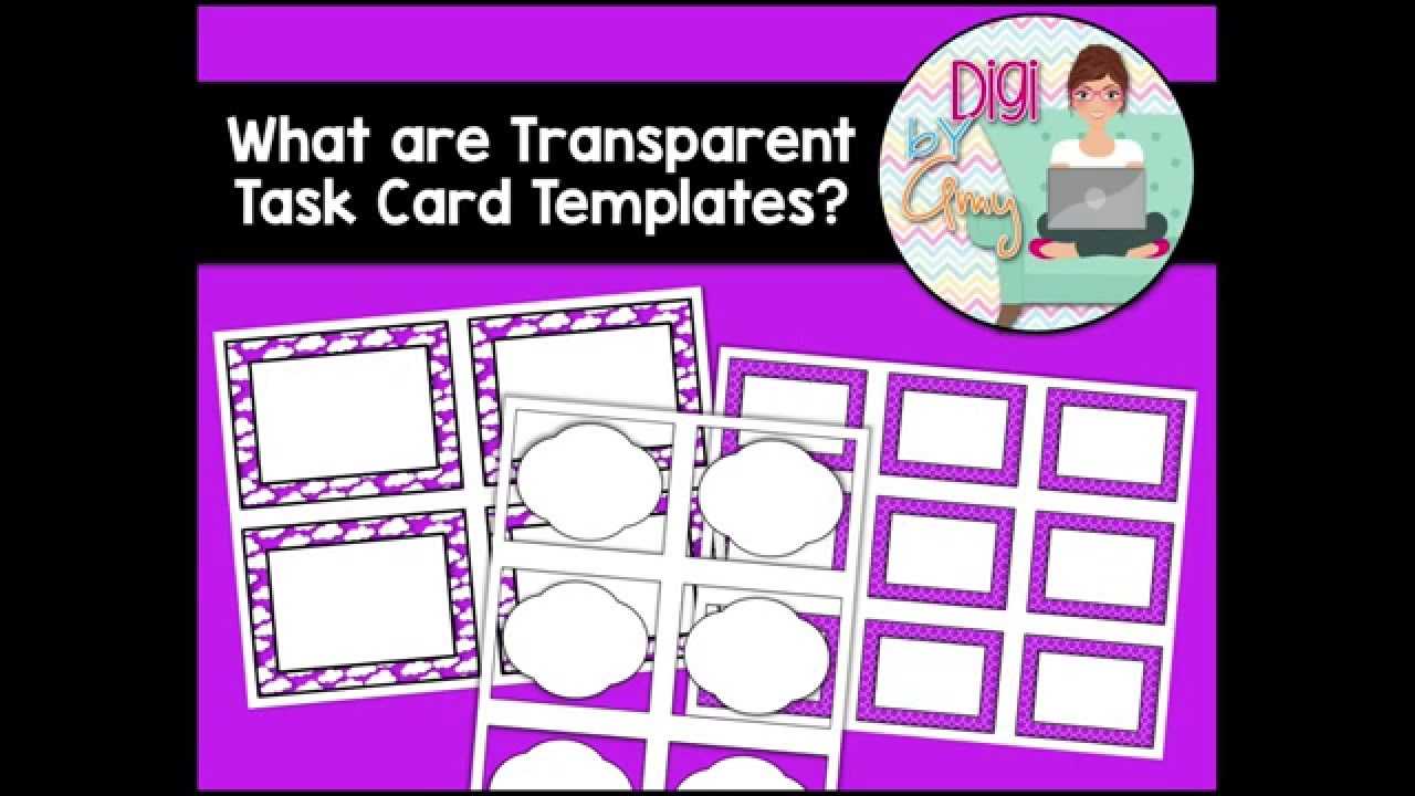 What Are Transparent Task Card Templates? For Task Card Template