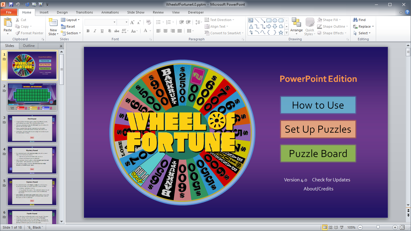 Wheel Of Fortune For Powerpoint – Gamestim Regarding Wheel Of Fortune Powerpoint Template