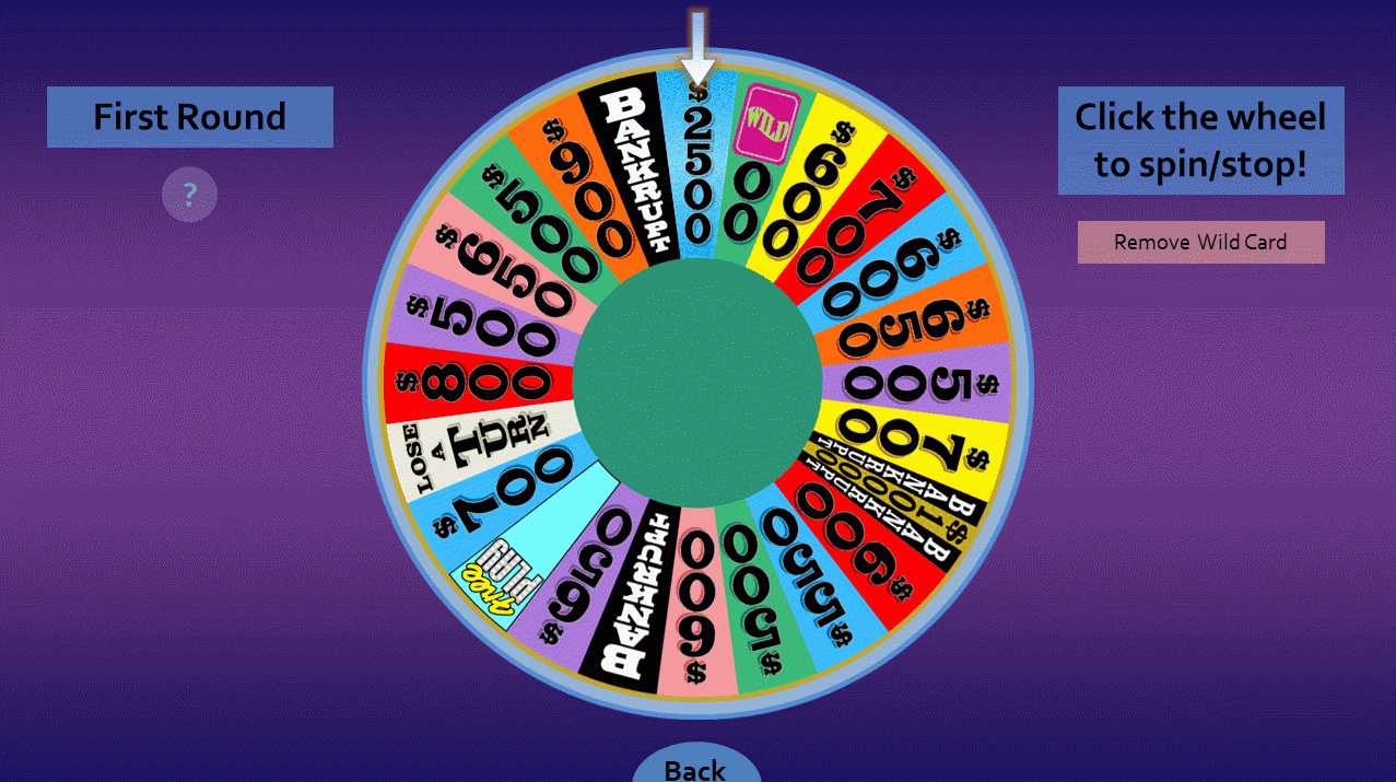Wheel Of Fortune For Powerpoint Version 4.0 Final: Welcome With Wheel Of Fortune Powerpoint Template