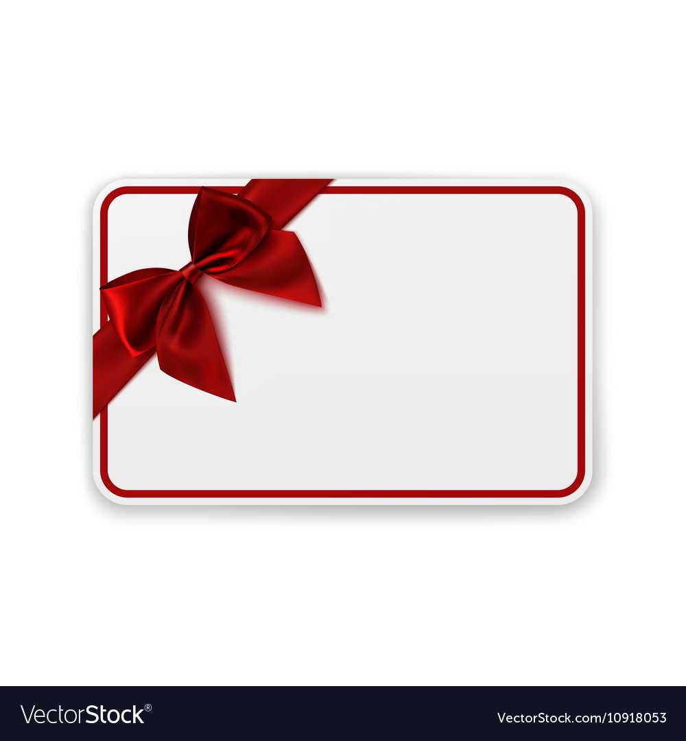 White Blank Gift Card Template Inside Present Card Template
