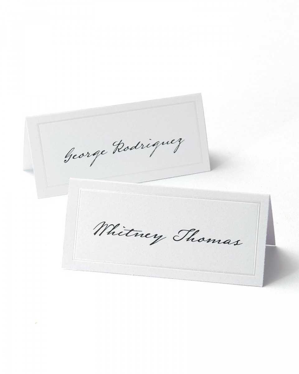 White Pearl Border Printable Place Cards Regarding Gartner Studios Place Cards Template