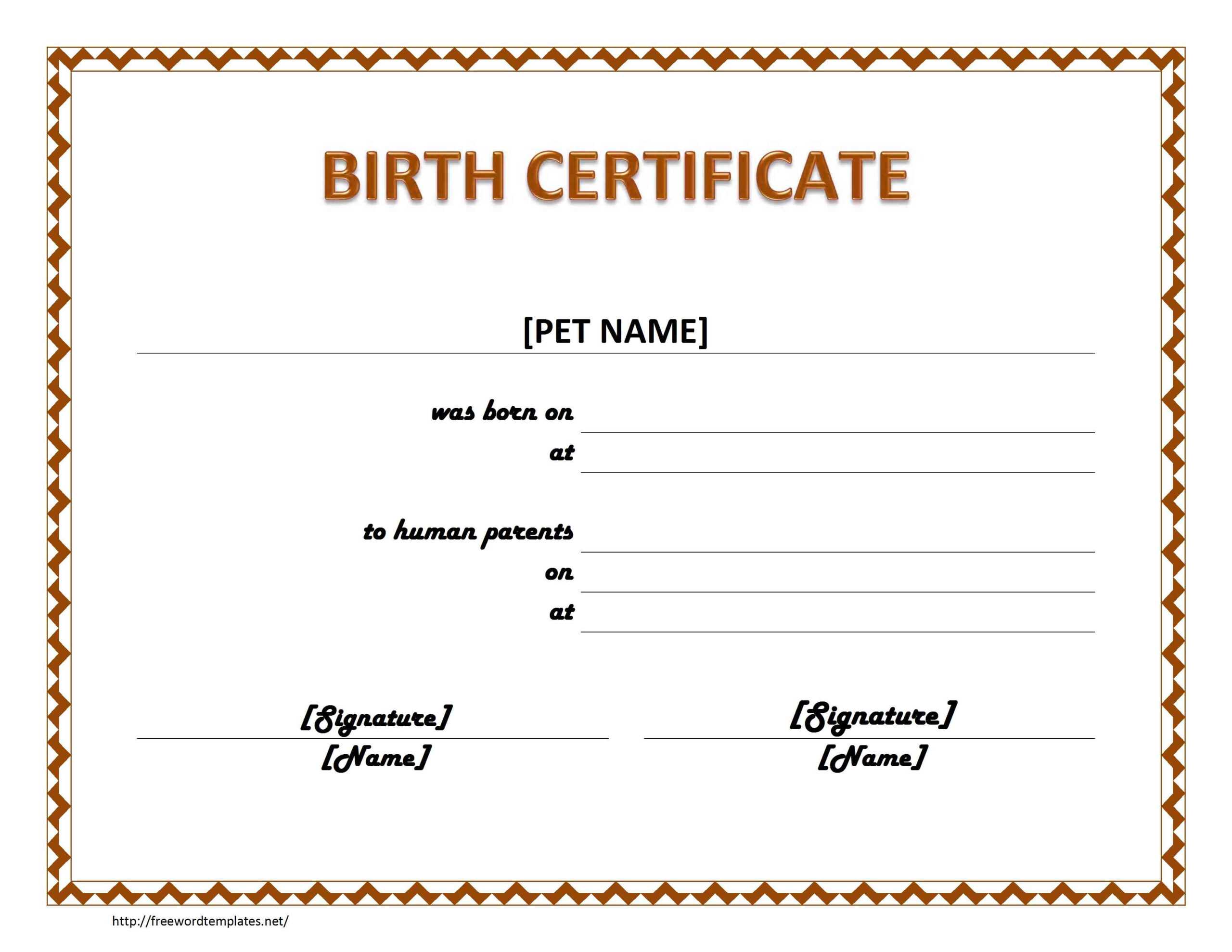 Windows And Android Free Downloads : Create Fake Birth Inside Birth Certificate Fake Template
