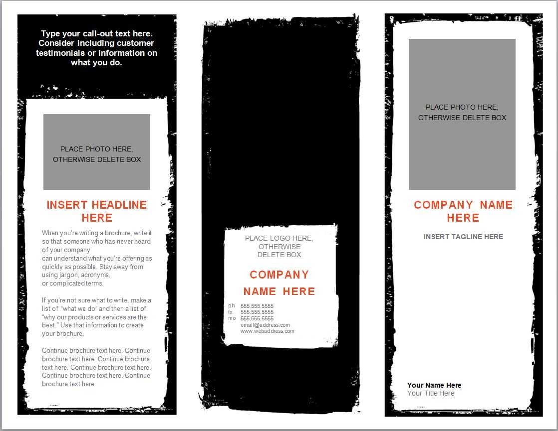Word Brochure Template | Brochure Template Word Inside Brochure Templates For Word 2007