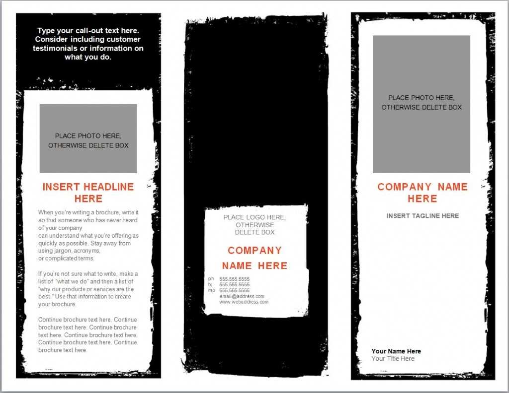 Word Brochure Template | Brochure Templates Word Inside Free Brochure Templates For Word 2010