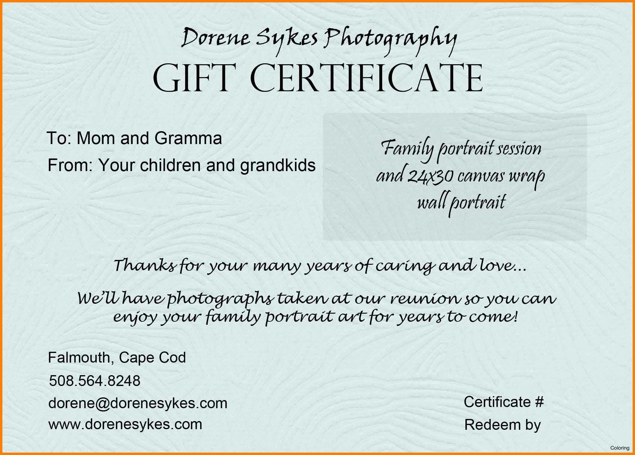 Wording On Gift Certificates – Beyti.refinedtraveler.co In This Entitles The Bearer To Template Certificate