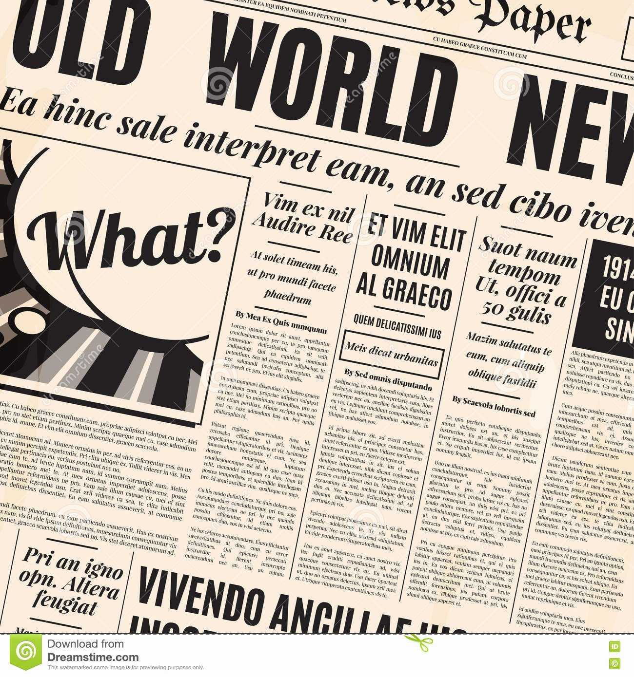 World War 1 Newspaper Template – Beyti.refinedtraveler.co With Regard ...