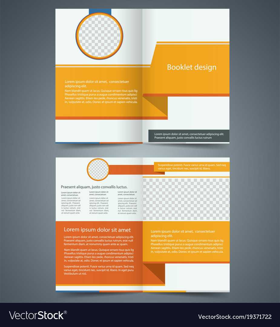 Yellow Bifold Brochure Template Design With Free Illustrator Brochure Templates Download