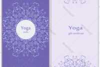Yoga Gift Certificate Template regarding Yoga Gift Certificate Template Free