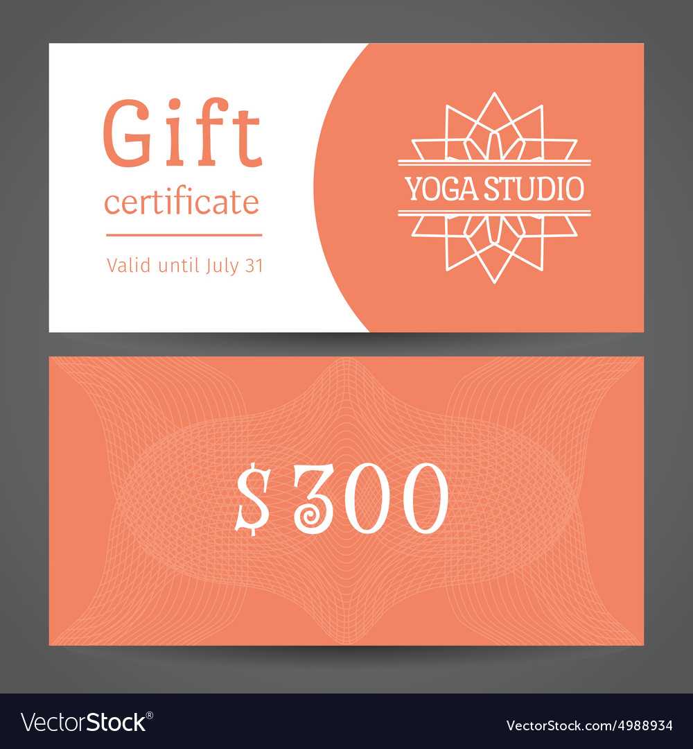 Yoga Studio Gift Certificate Template Regarding Yoga Gift Certificate Template Free